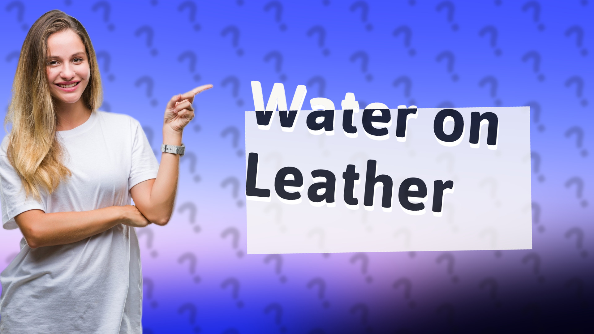 Water on Leather