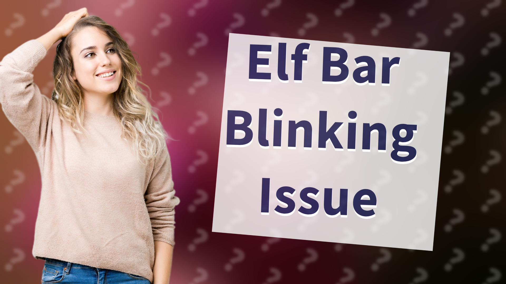 Elf Bar Blinking Issue