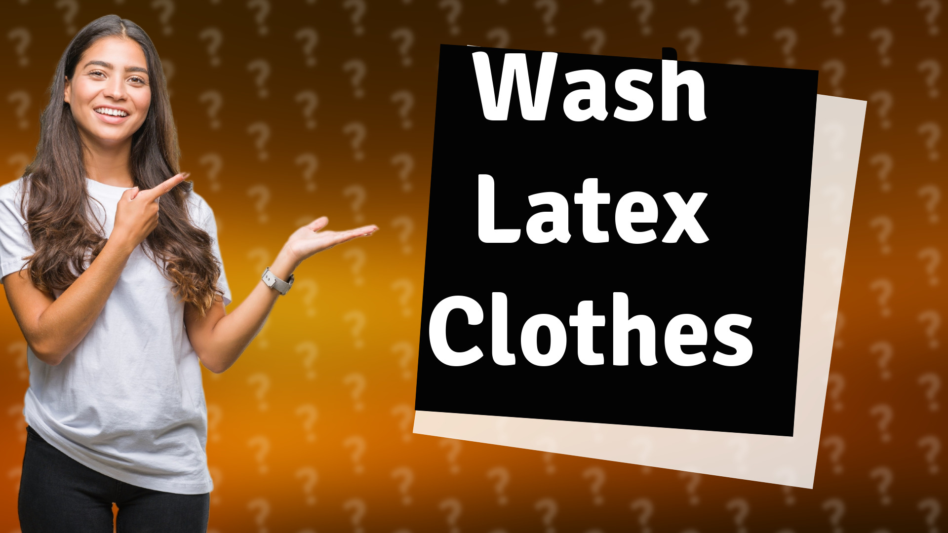 Wash Latex Clothes
