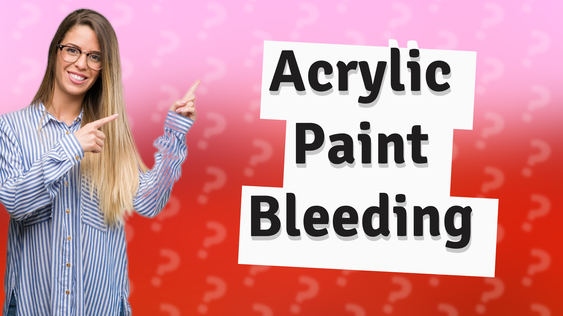 Acrylic Paint Bleeding