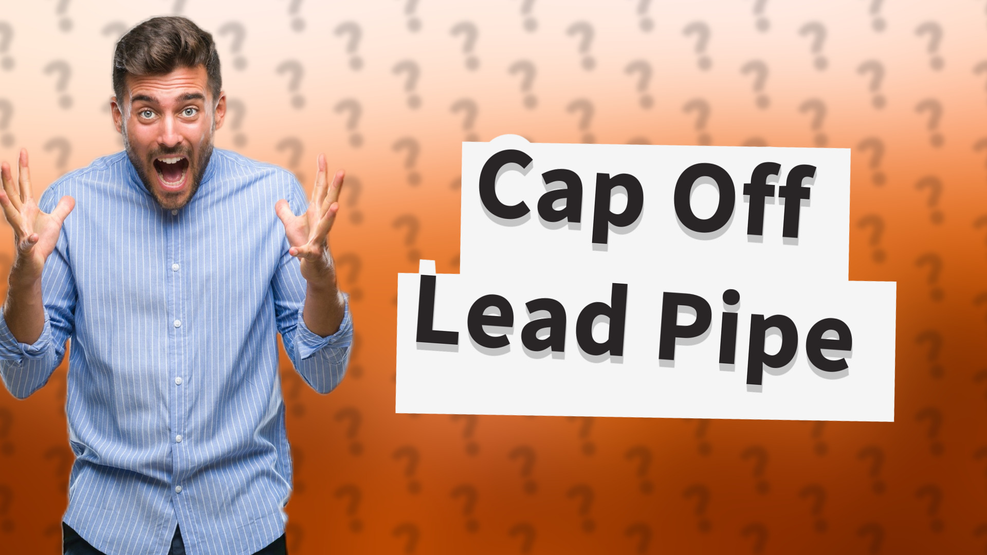 Cap Off Lead Pipe