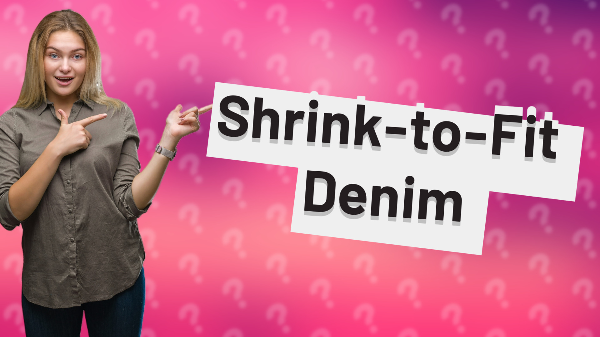 Shrink-to-Fit Denim