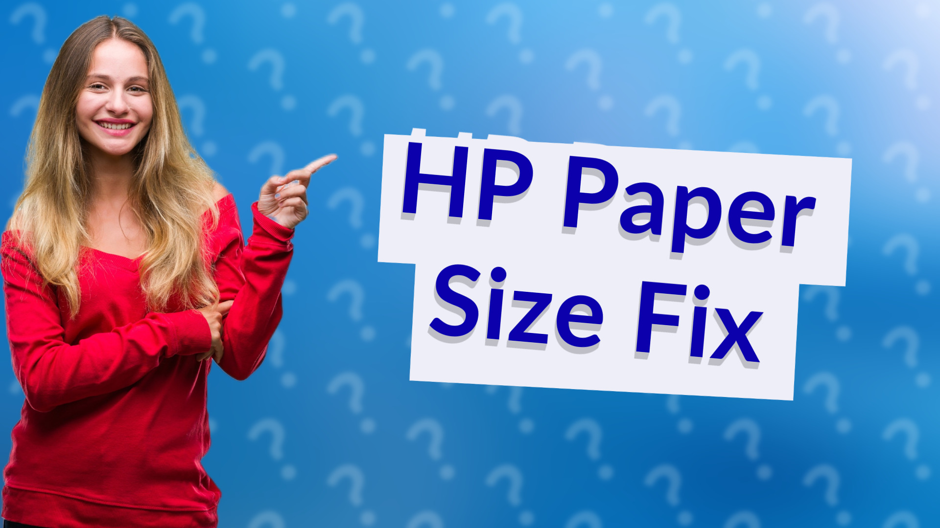 HP Paper Size Fix