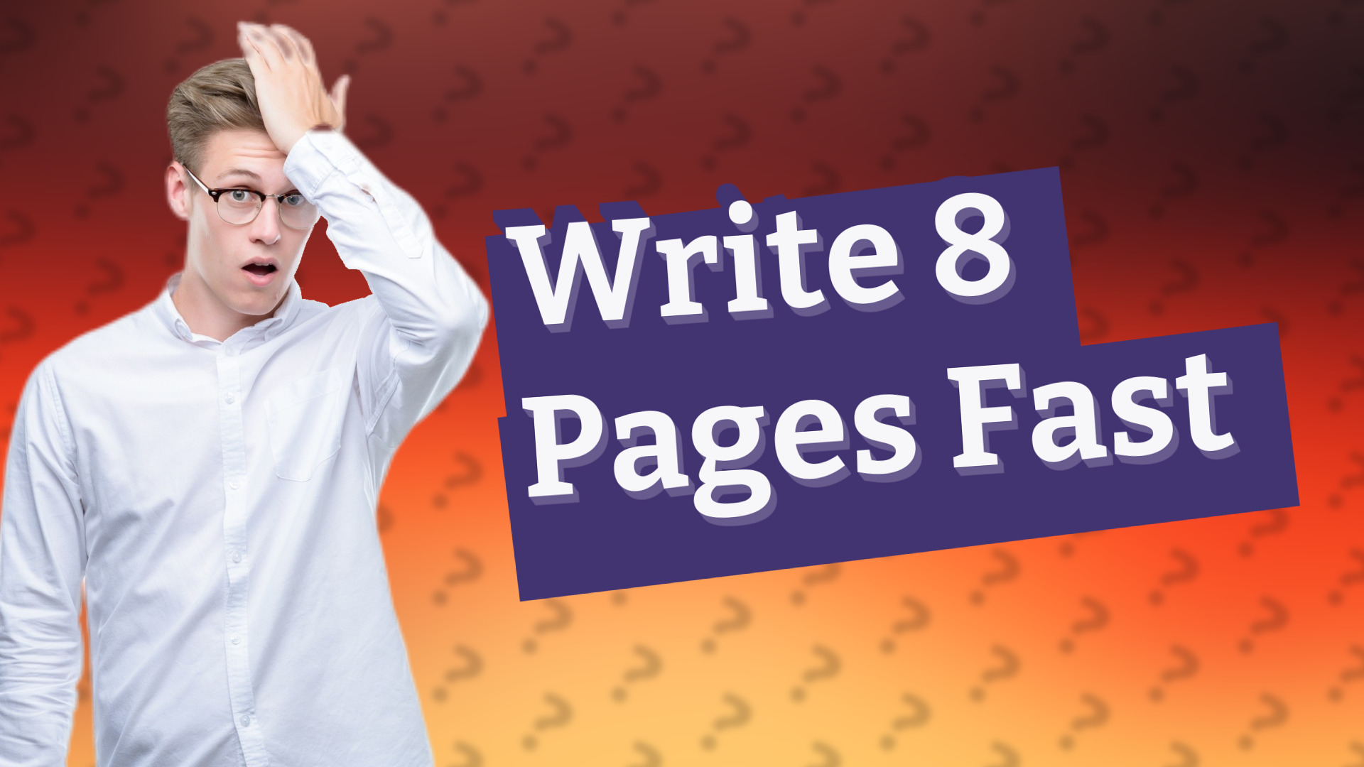 Write 8 Pages Fast