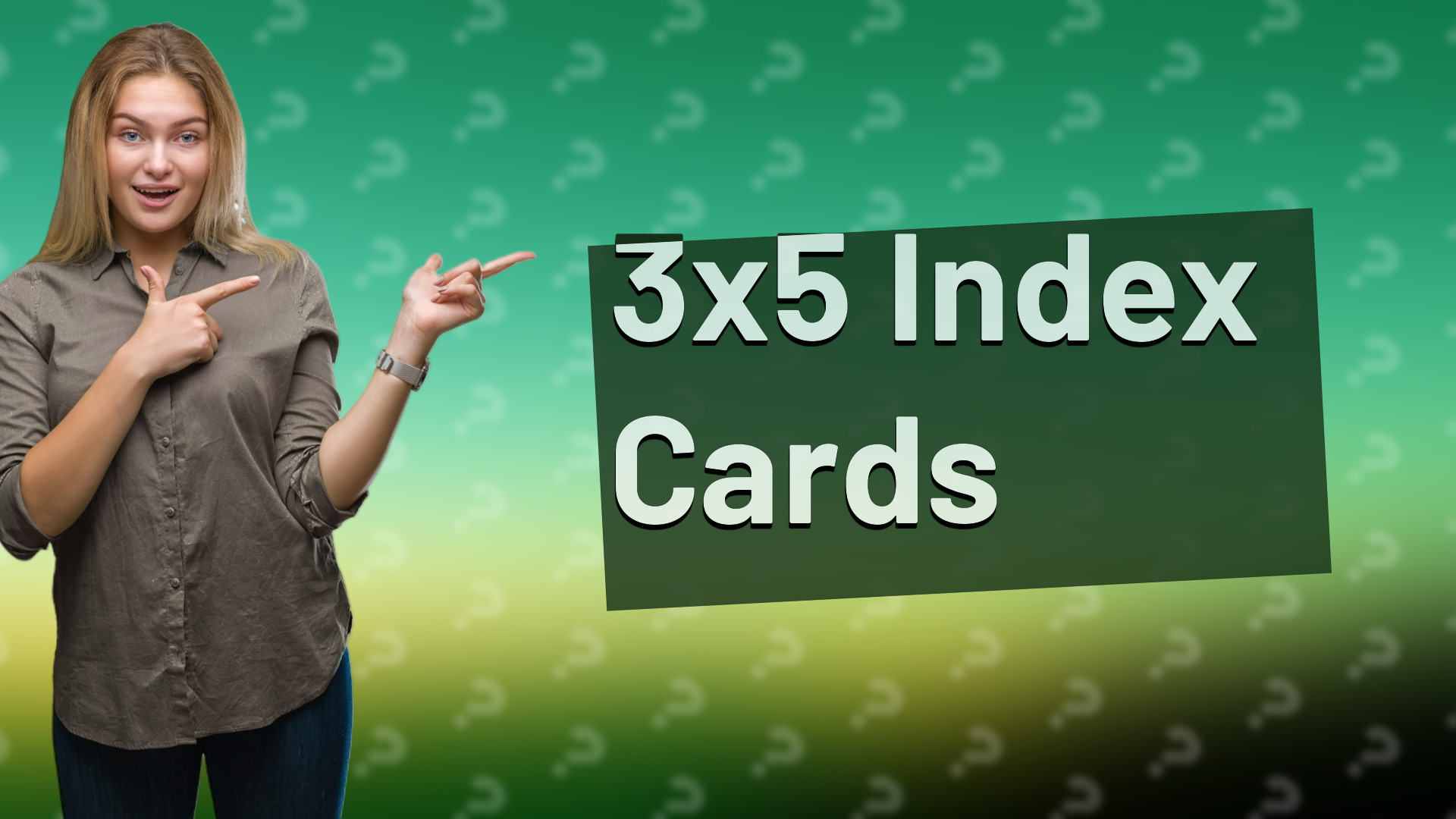 3x5 Index Cards