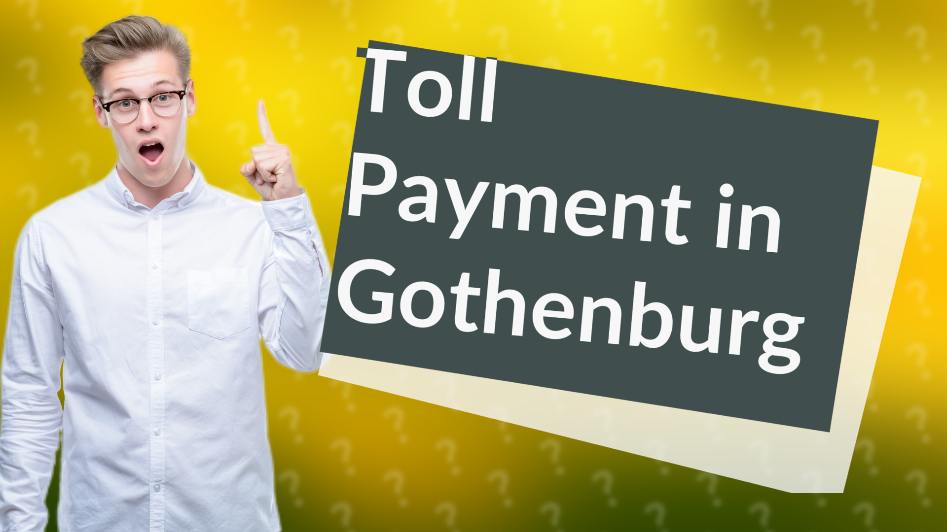 Toll Payment in Gothenburg
