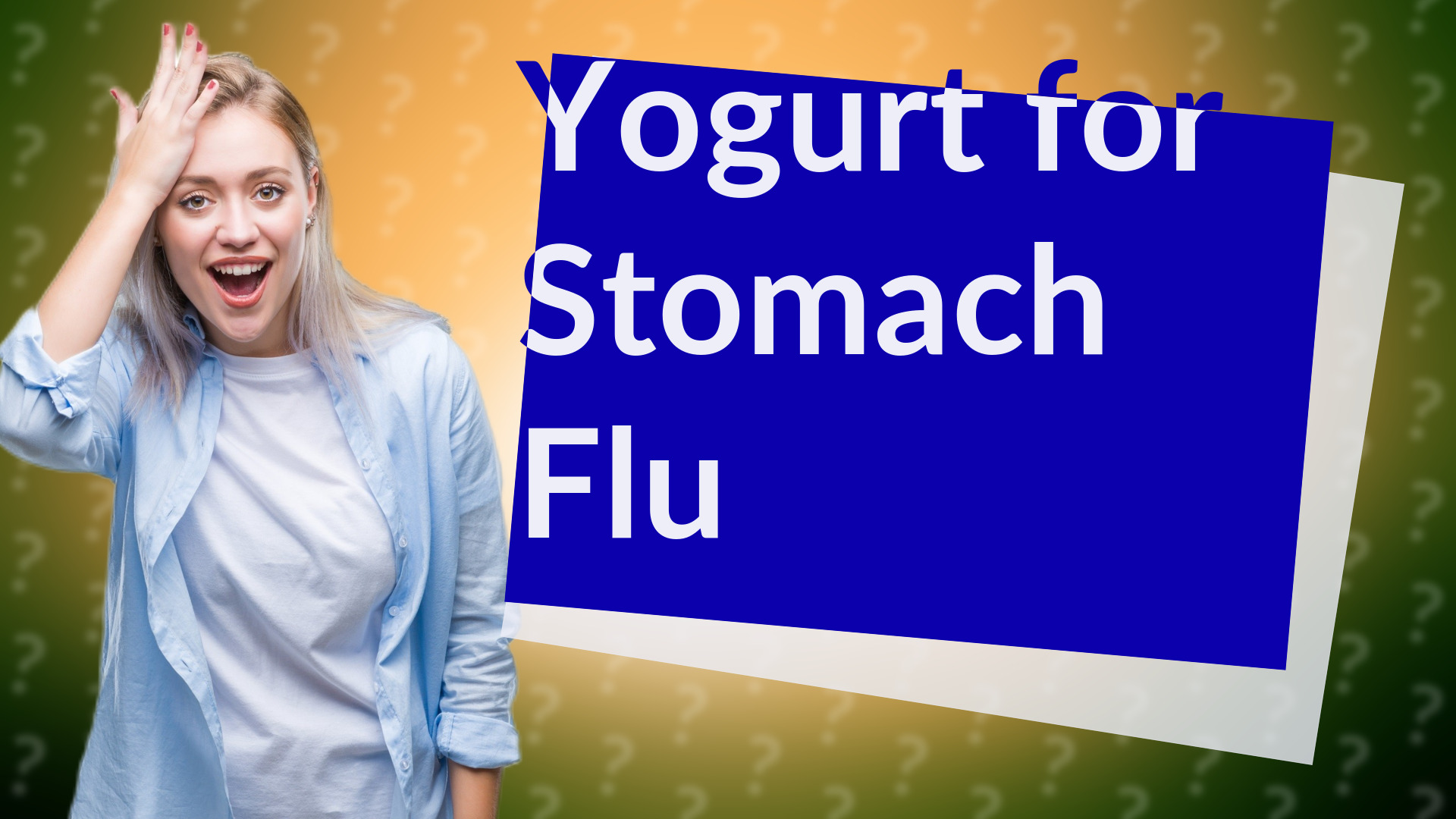 Yogurt for Stomach Flu
