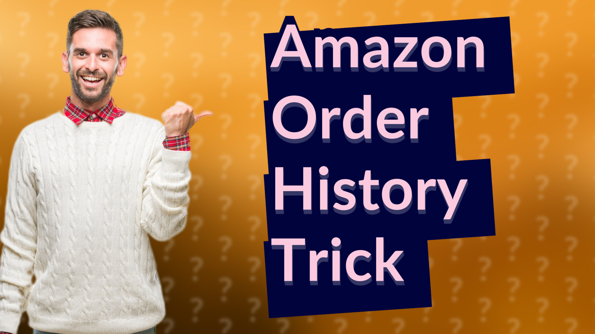 Amazon Order History Trick