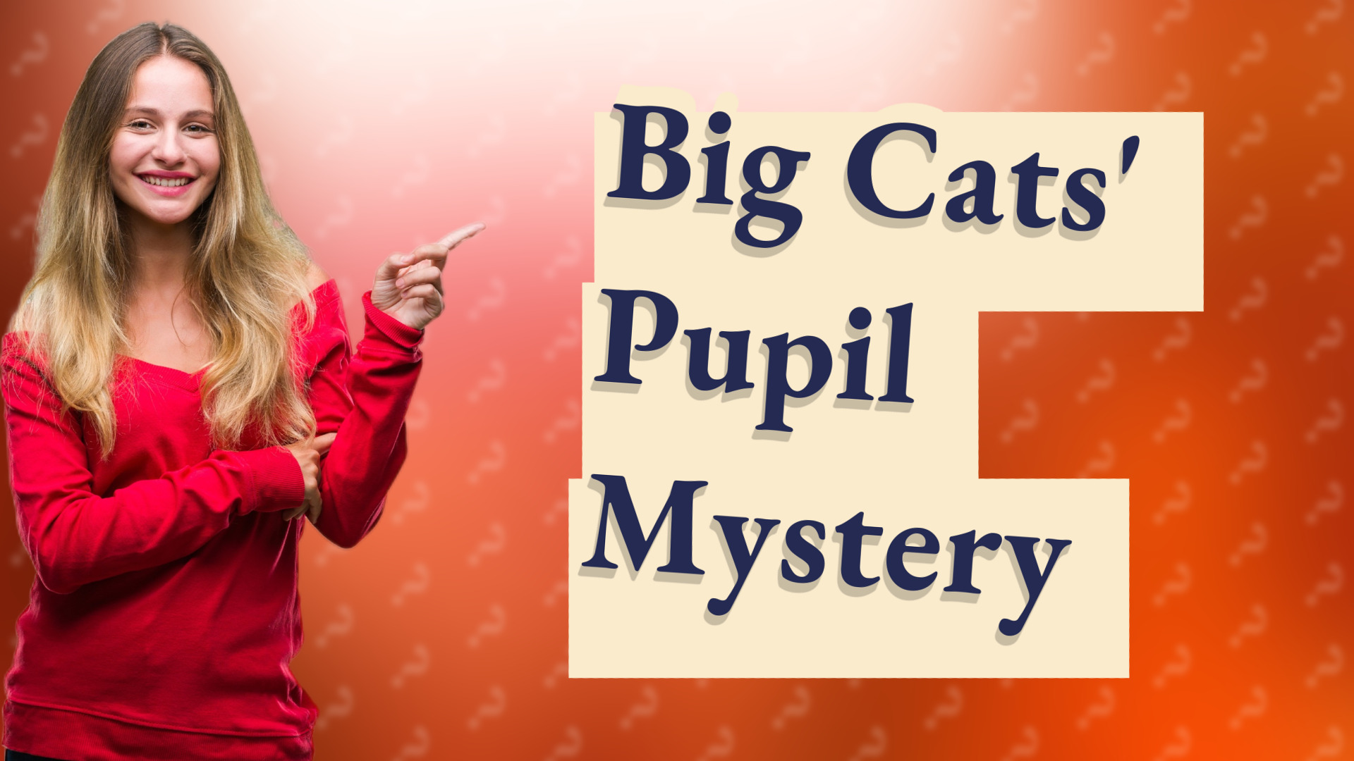 Big Cats' Pupil Mystery