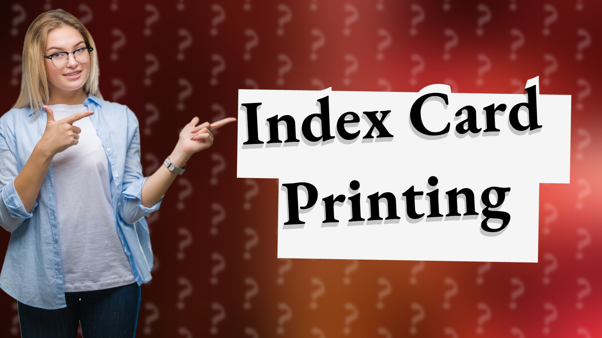 Index Card Printing