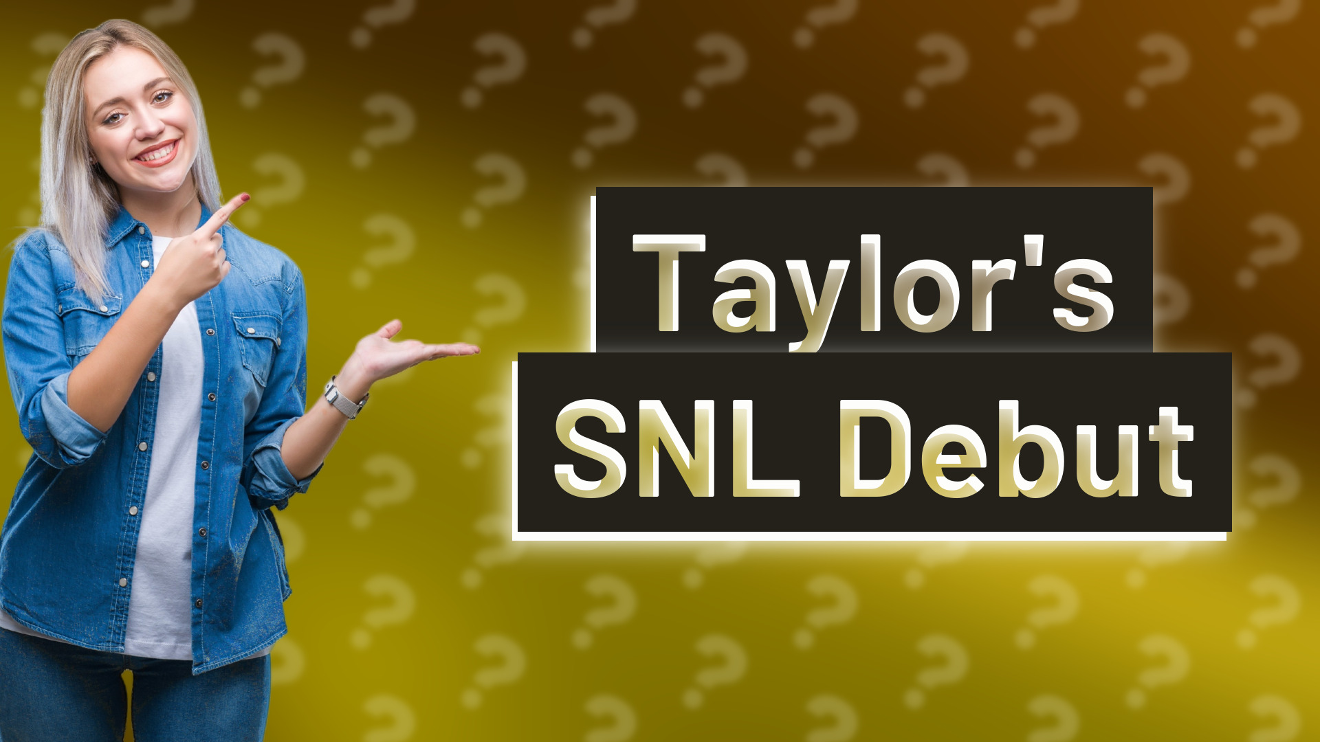 Taylor's SNL Debut