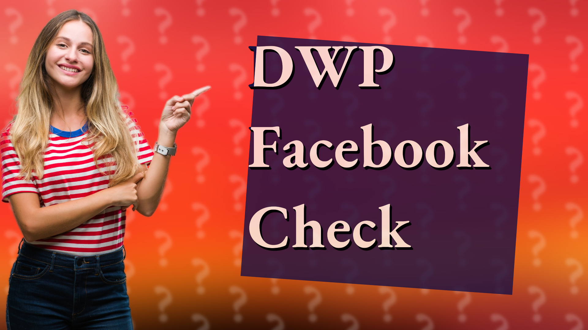 DWP Facebook Check