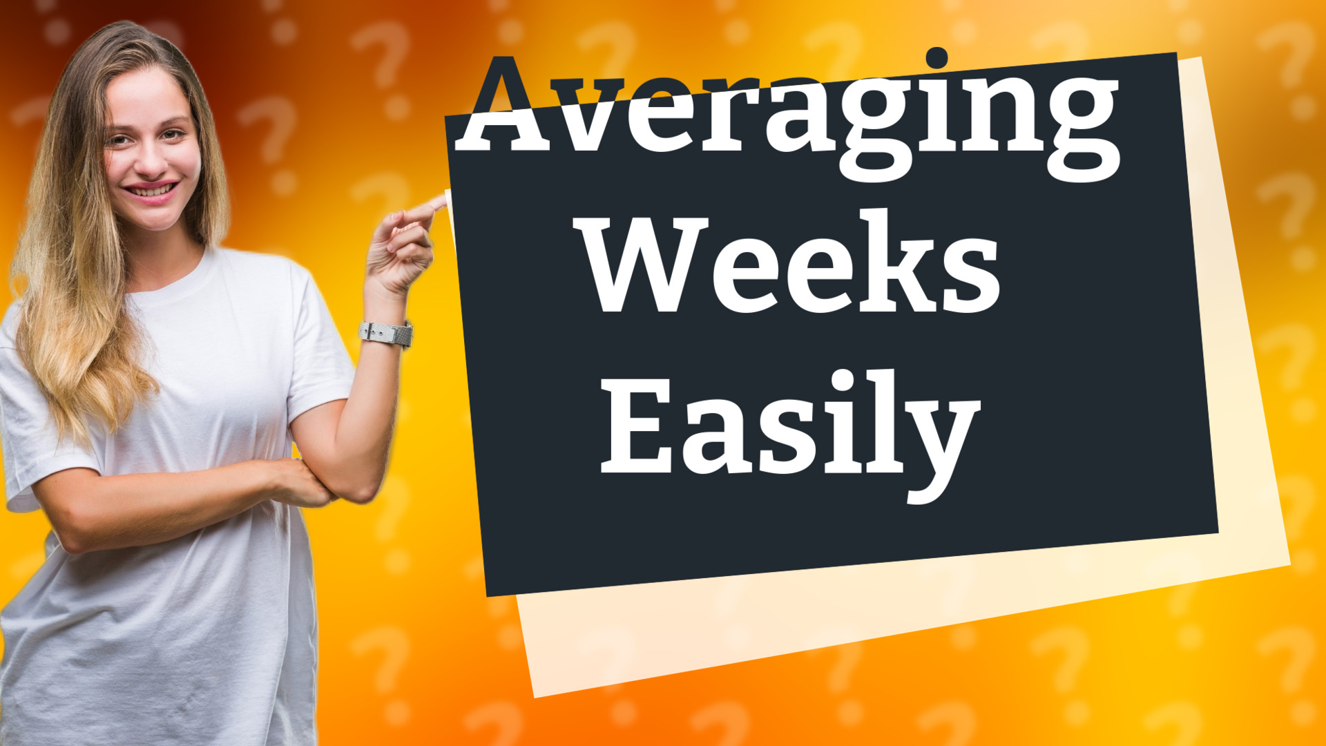 Averaging Weeks Easily