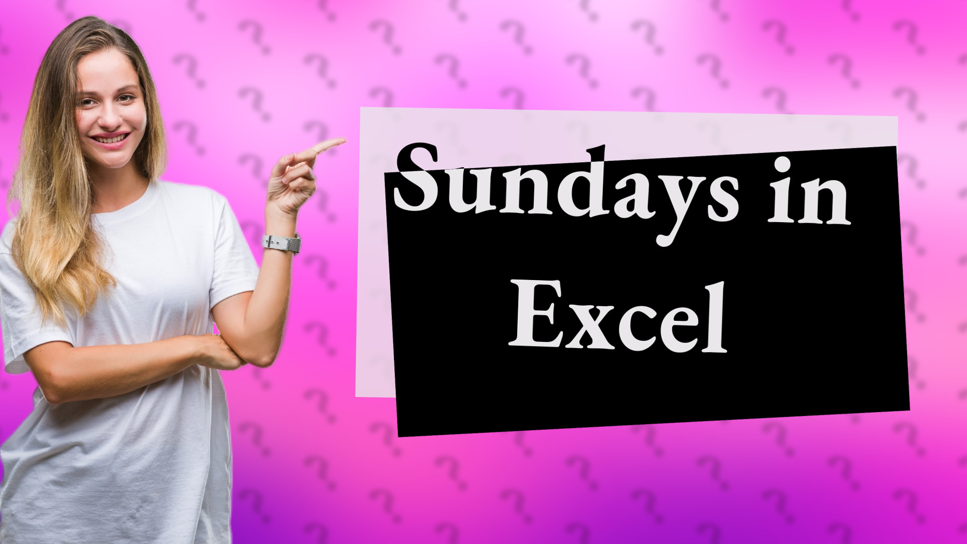 Sundays in Excel