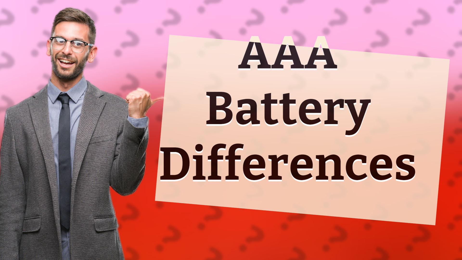 AAA Battery Differences