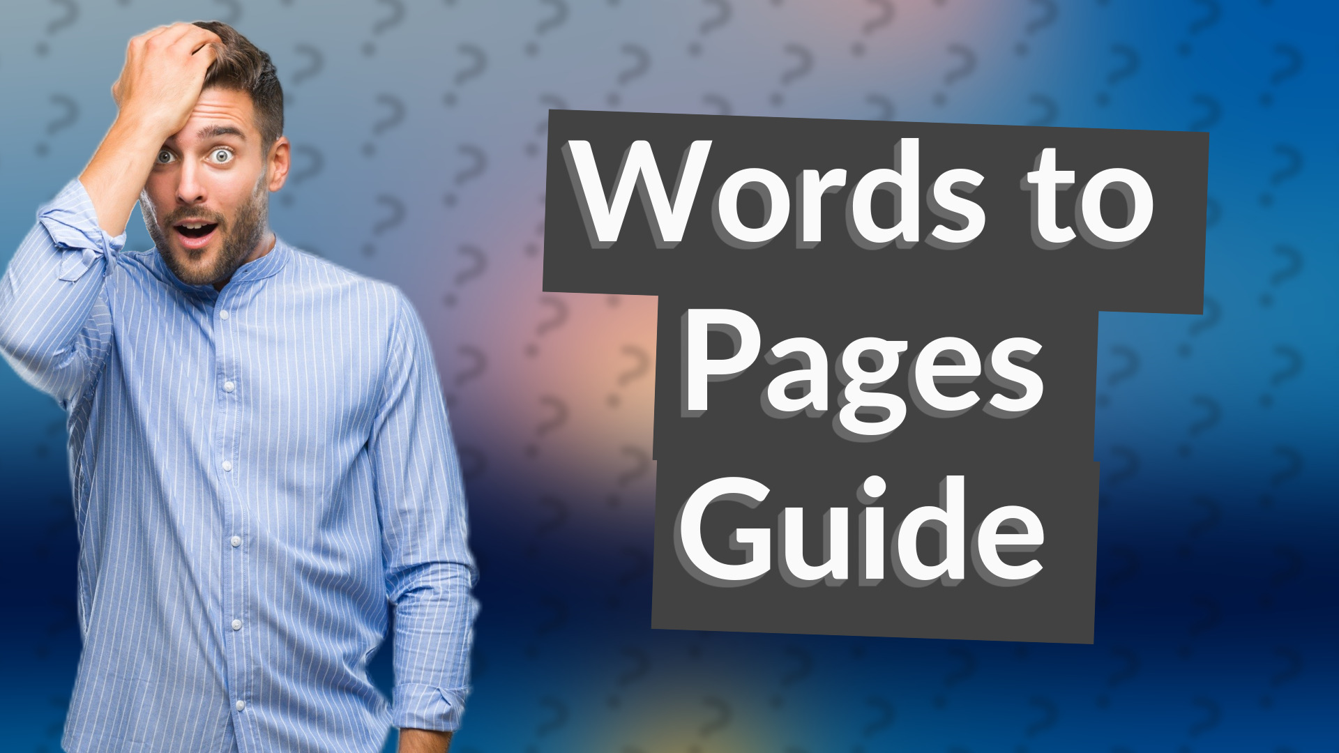 Words to Pages Guide