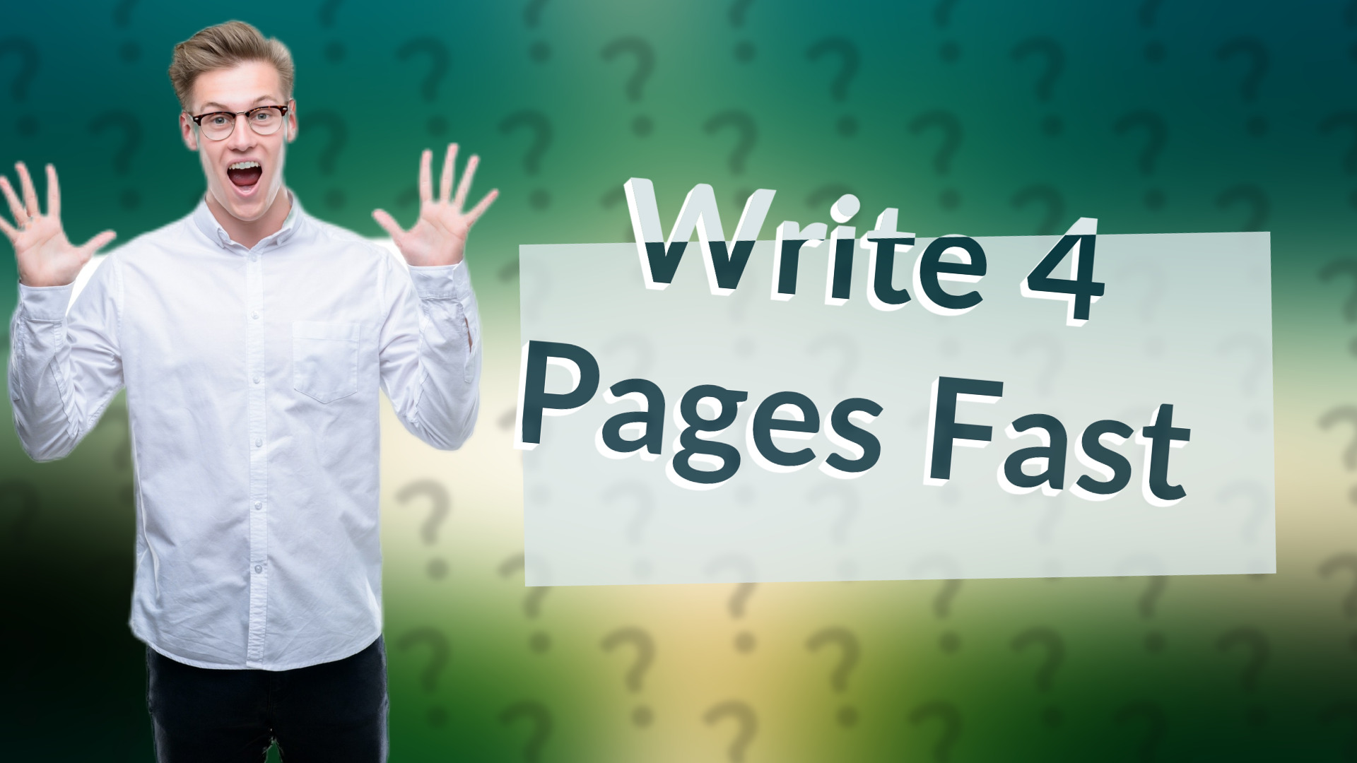 Write 4 Pages Fast