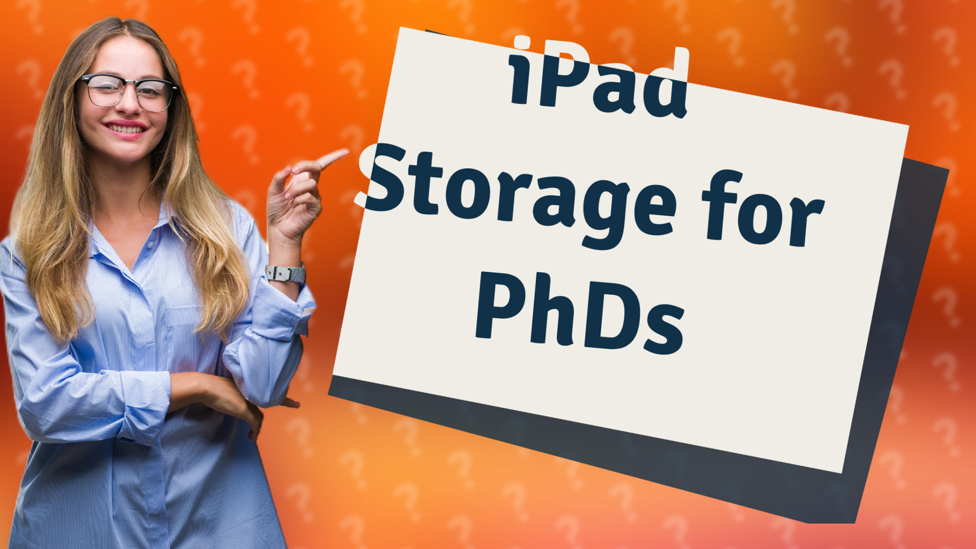 iPad Storage for PhDs