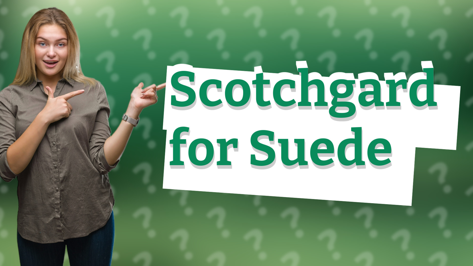 Scotchgard for Suede