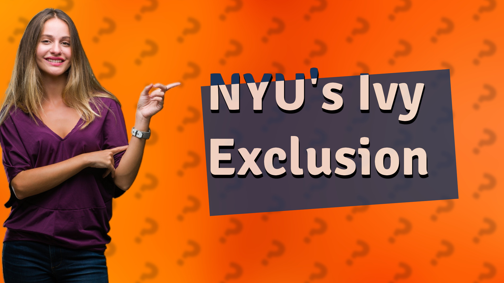NYU's Ivy Exclusion