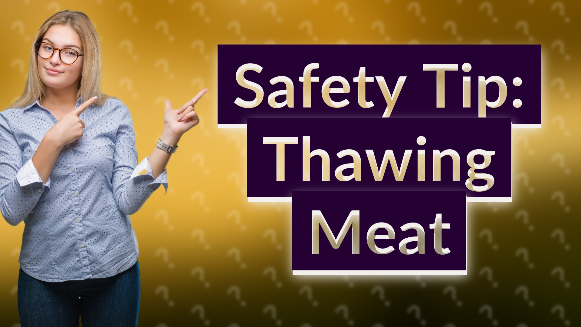 Safety Tip: Thawing Meat