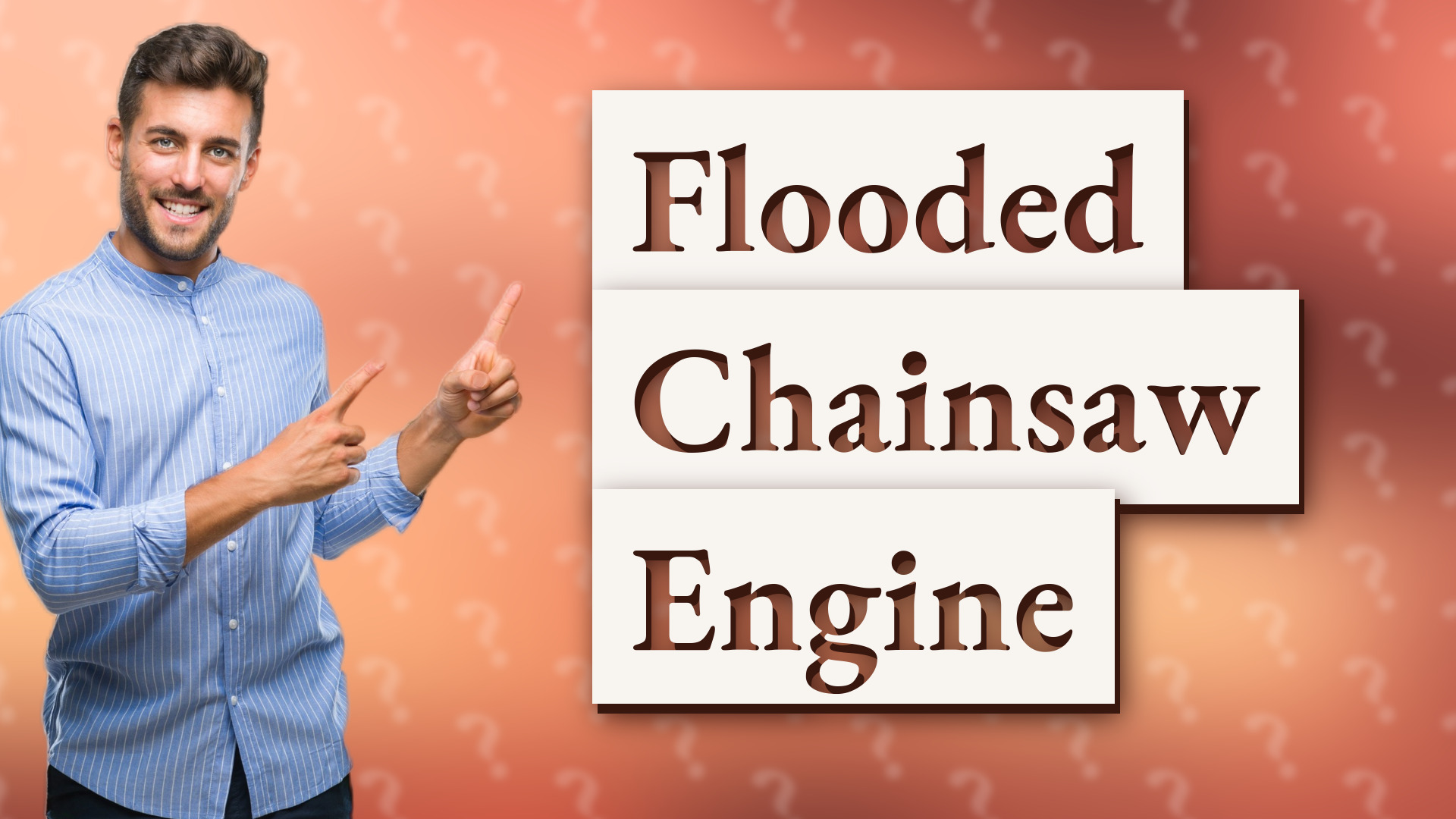 Flooded Chainsaw Engine