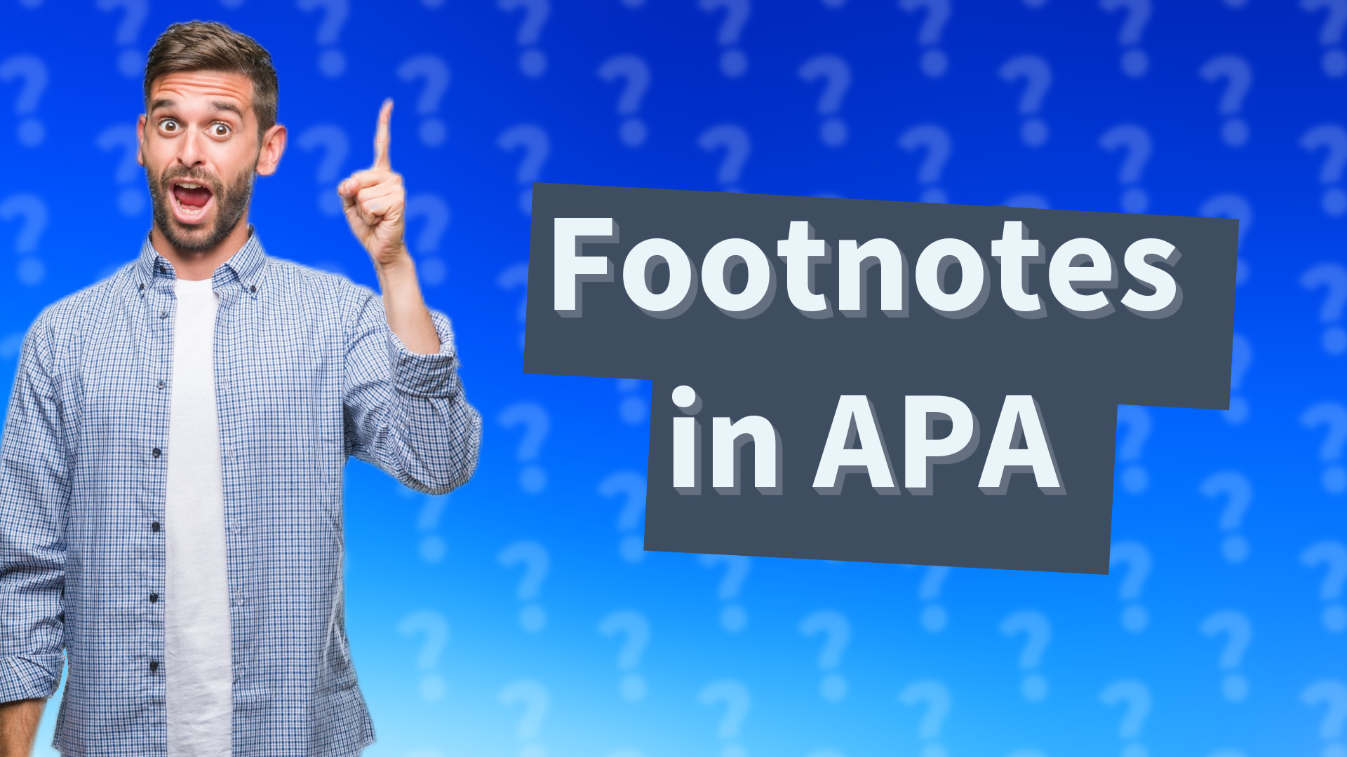 Footnotes in APA