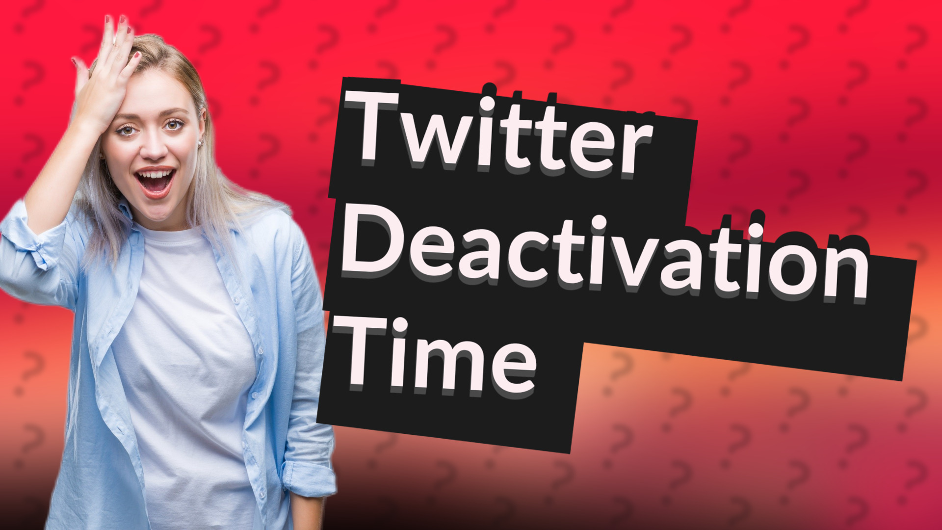 Twitter Deactivation Time