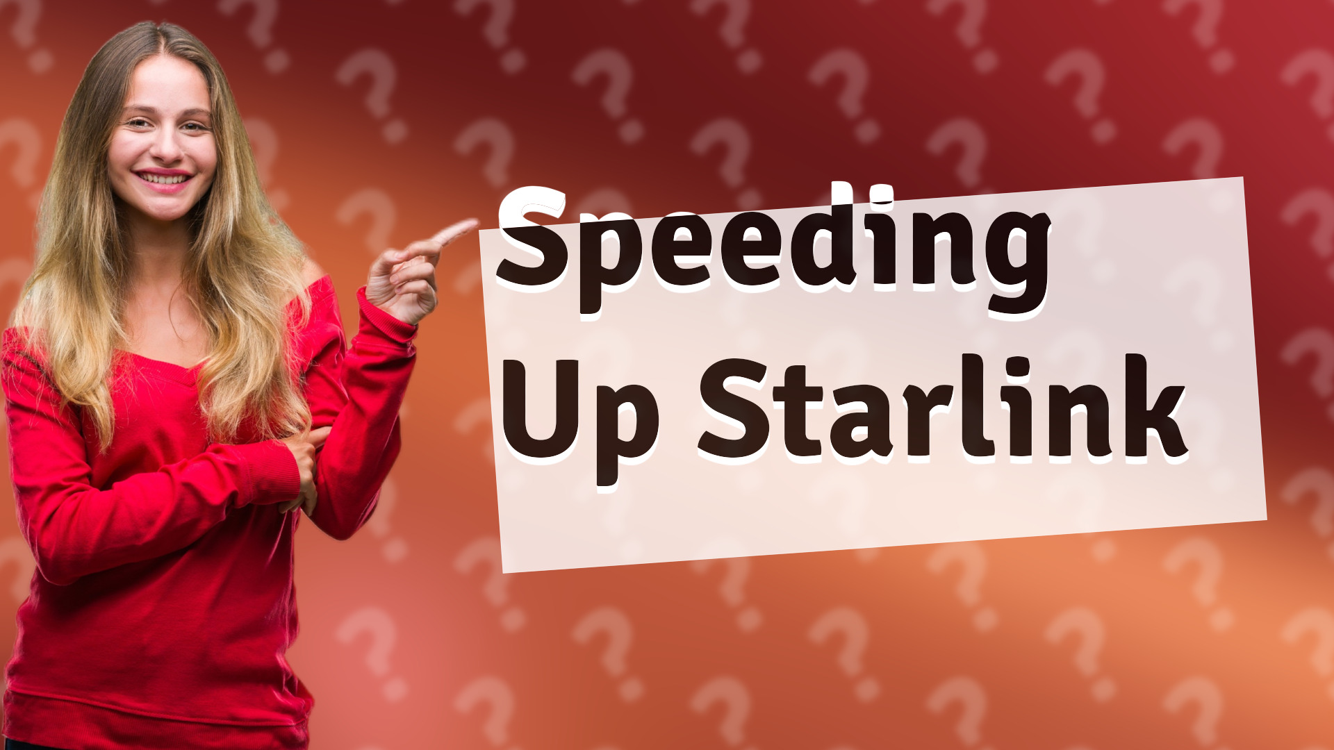 Speeding Up Starlink