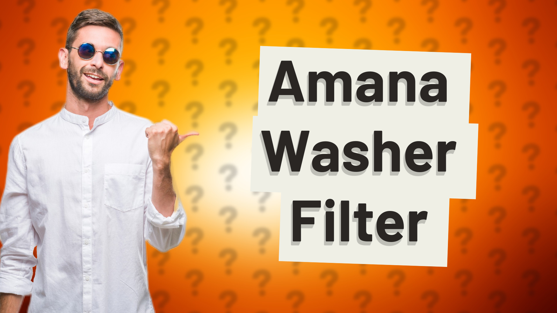 Amana Washer Filter