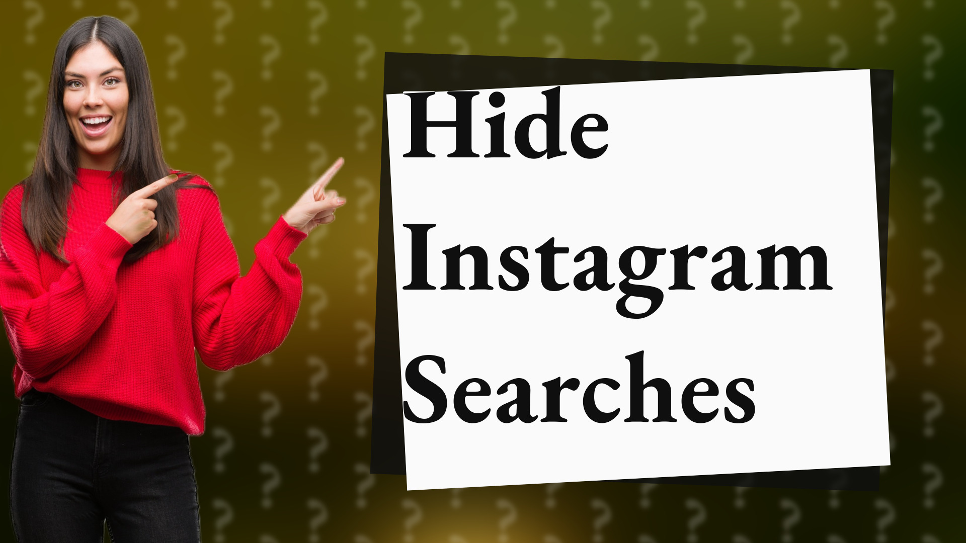 Hide Instagram Searches