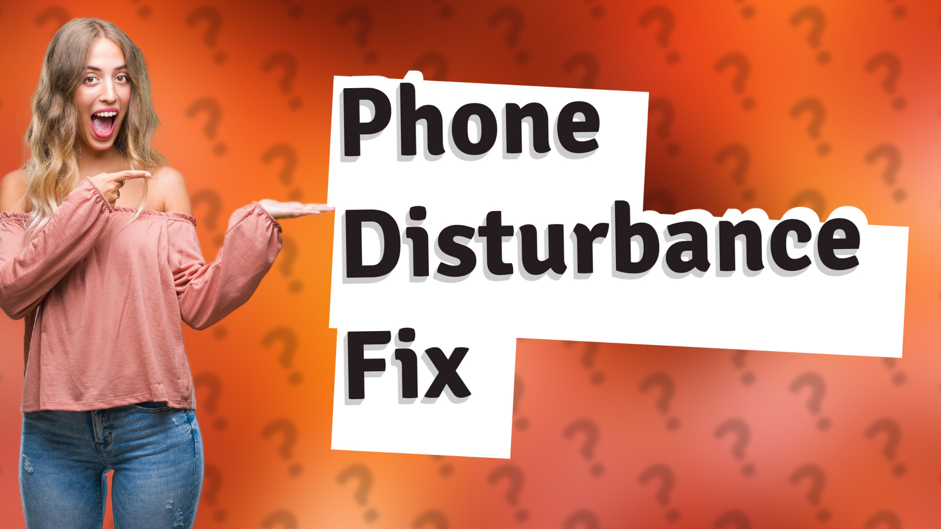 Phone Disturbance Fix