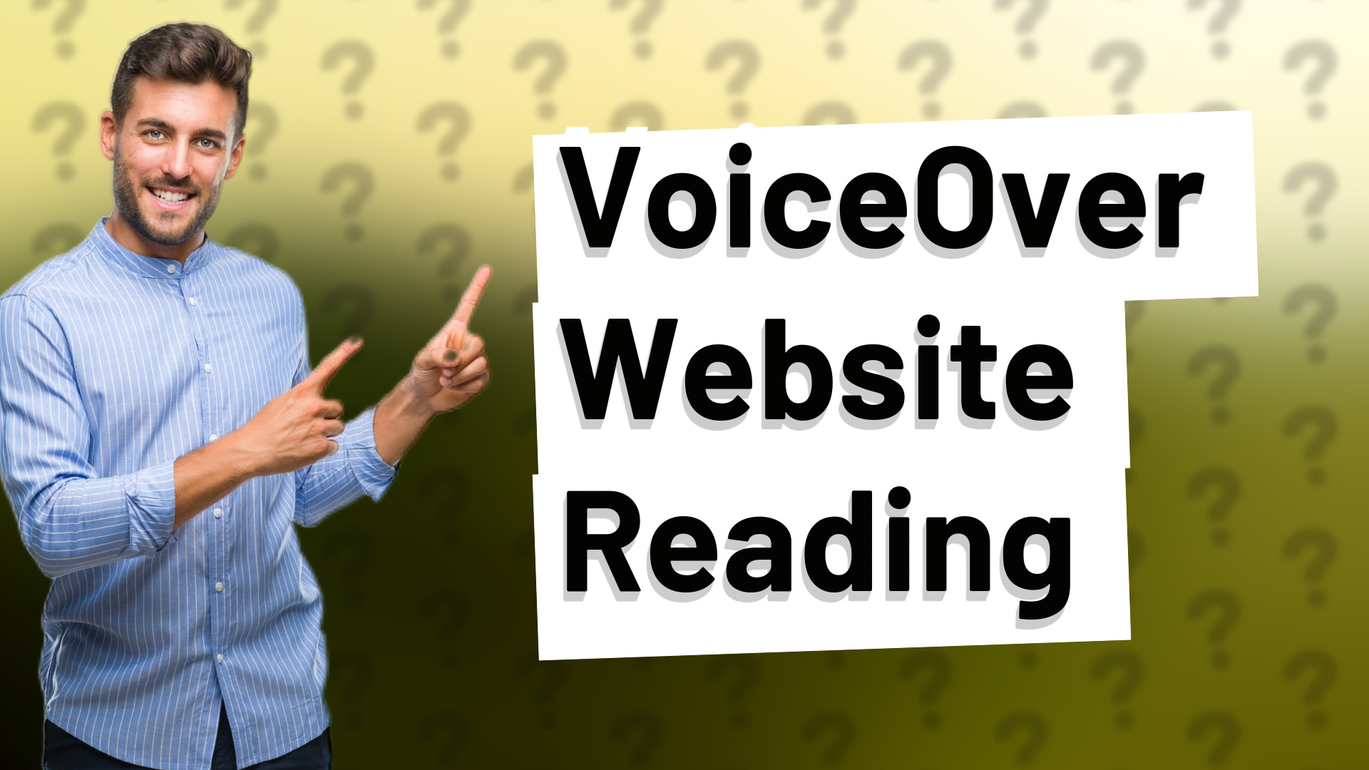 VoiceOver Website Reading