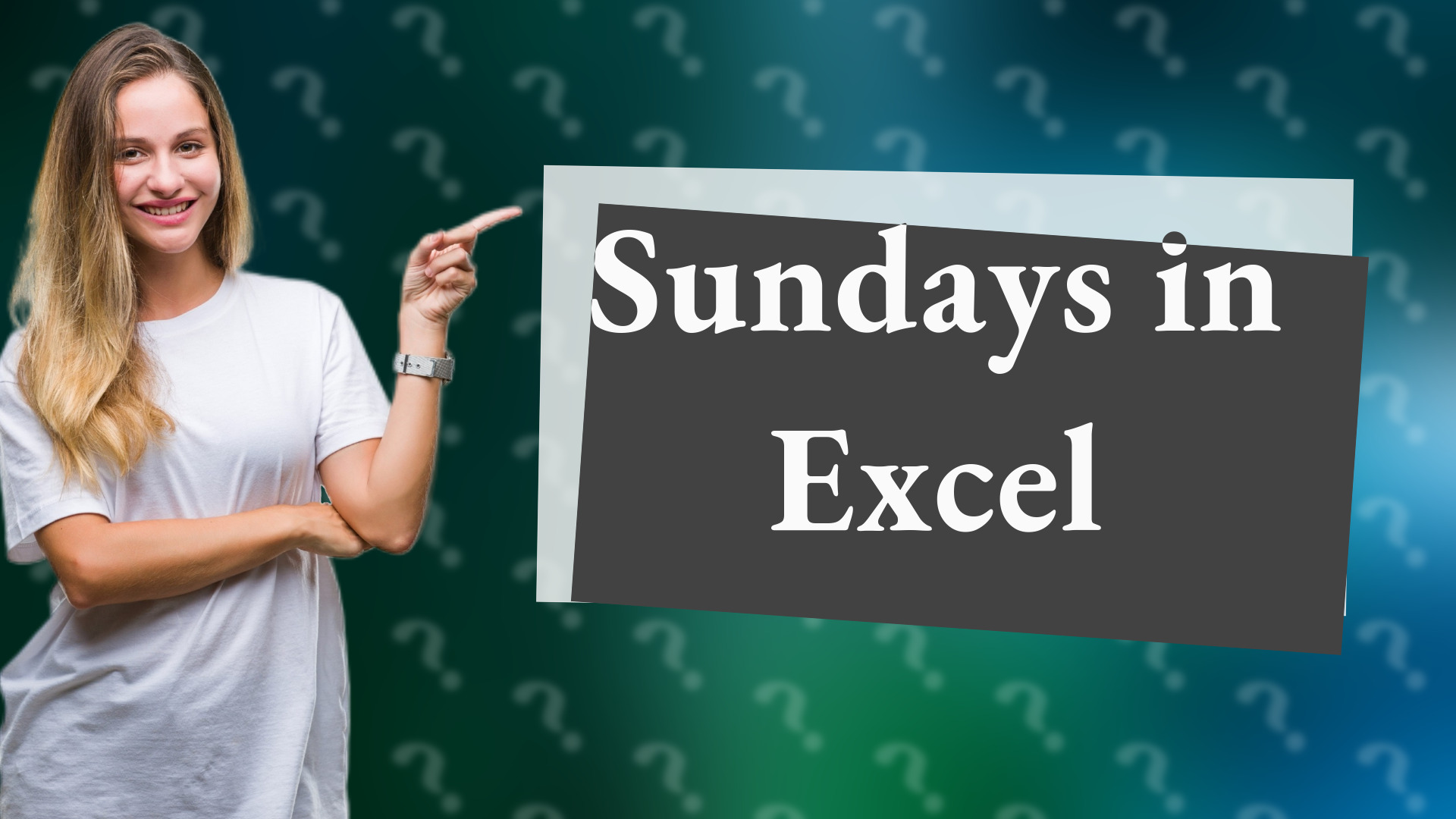 Sundays in Excel