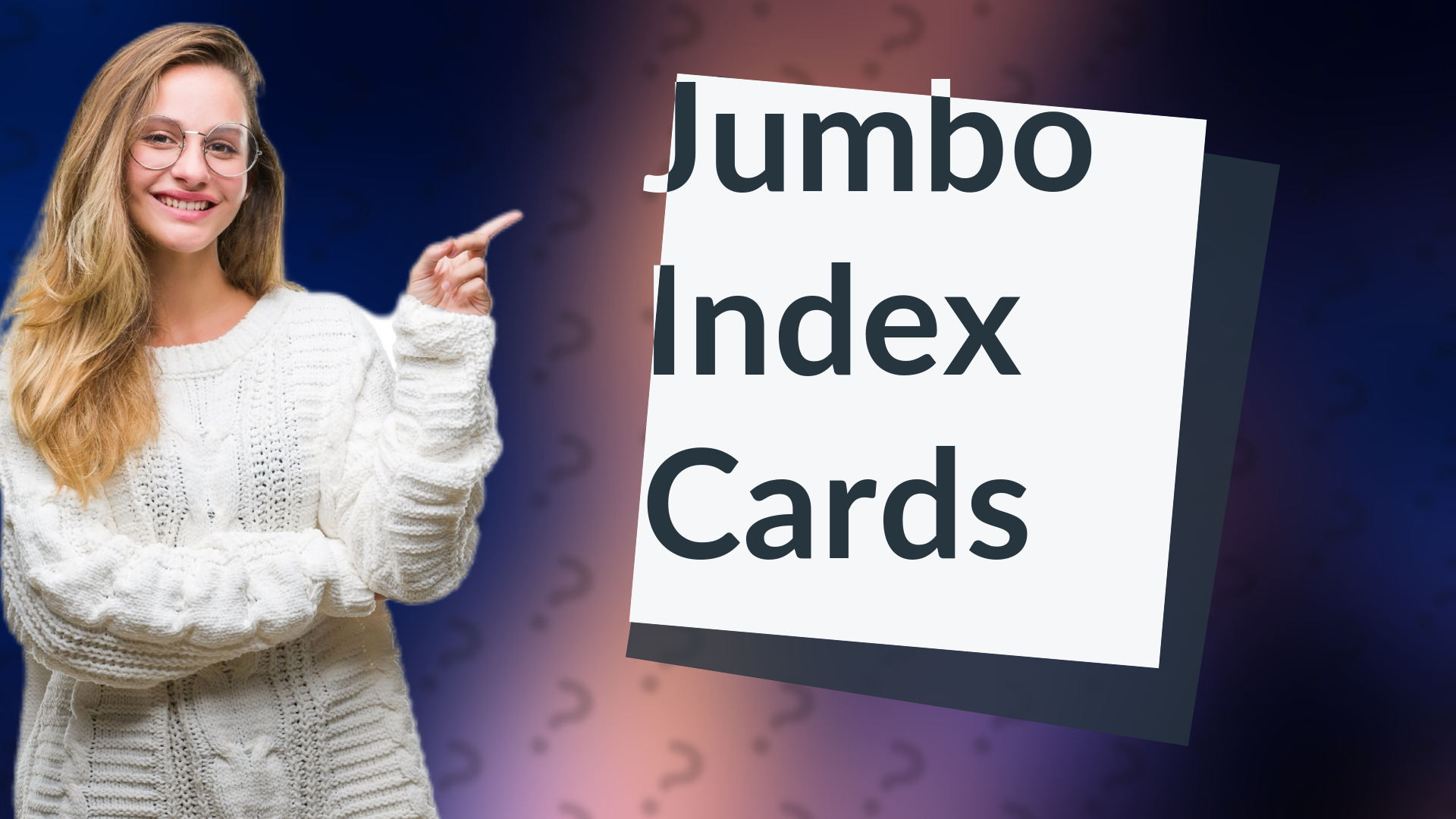 Jumbo Index Cards