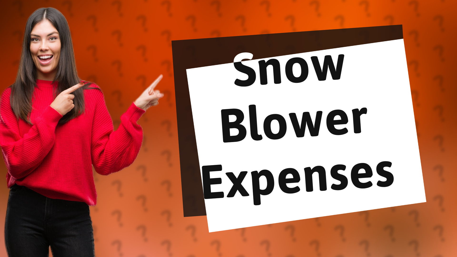 Snow Blower Expenses