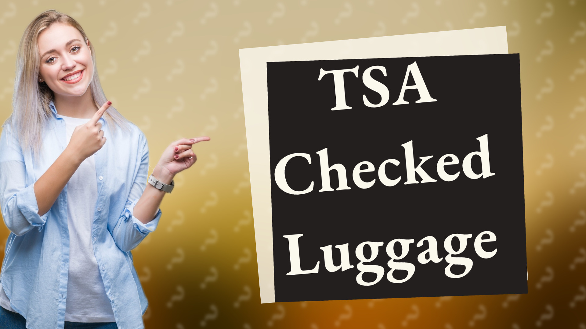 TSA Checked Luggage