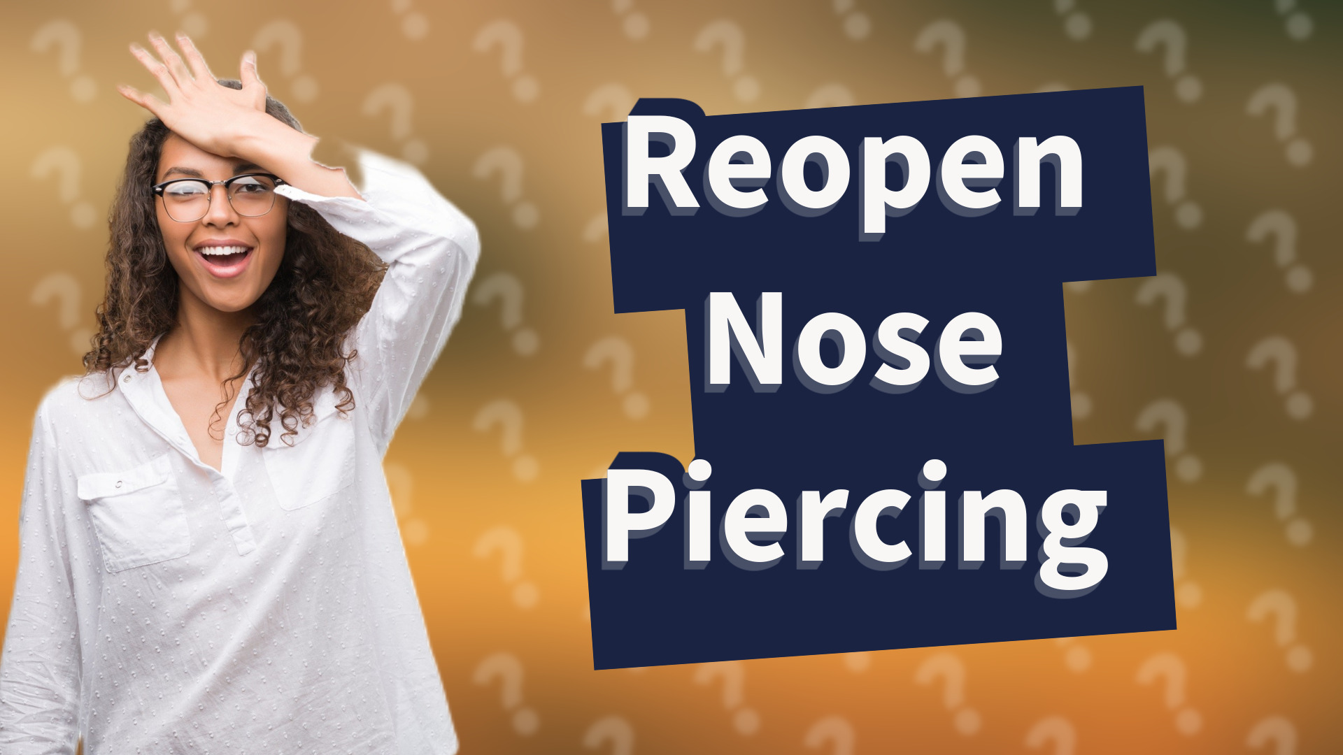 Reopen Nose Piercing