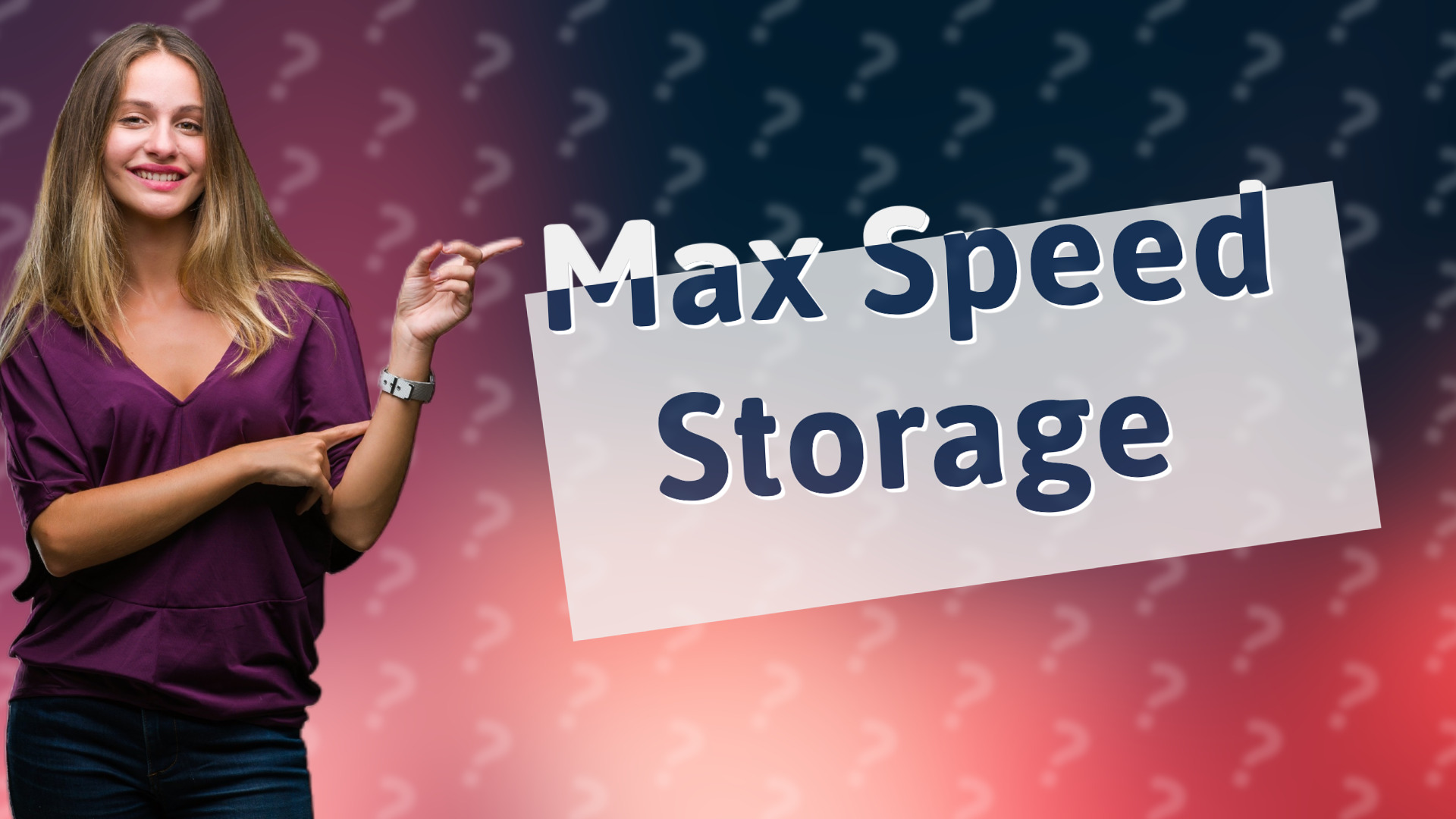 Max Speed Storage