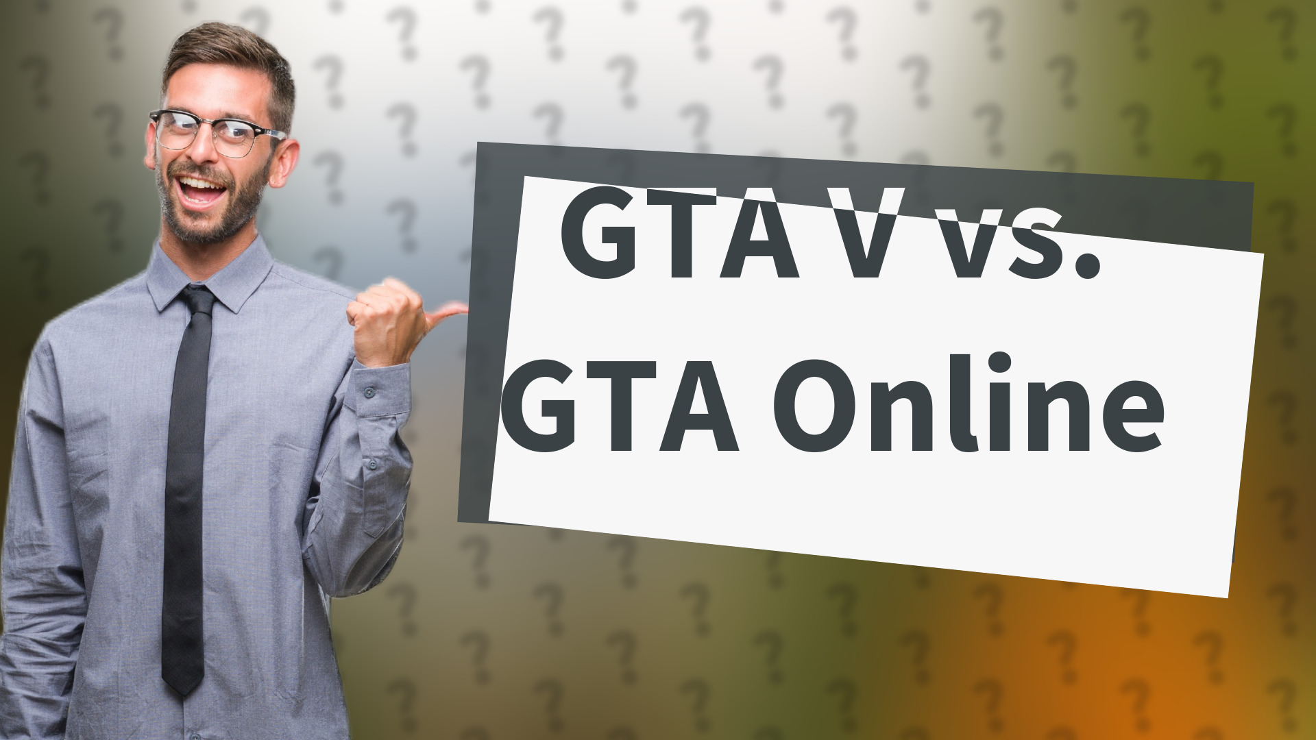 GTA V vs. GTA Online