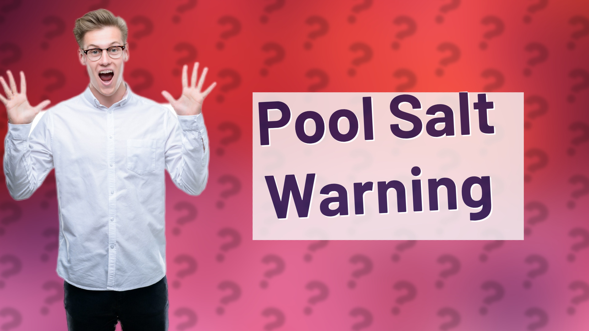 Pool Salt Warning