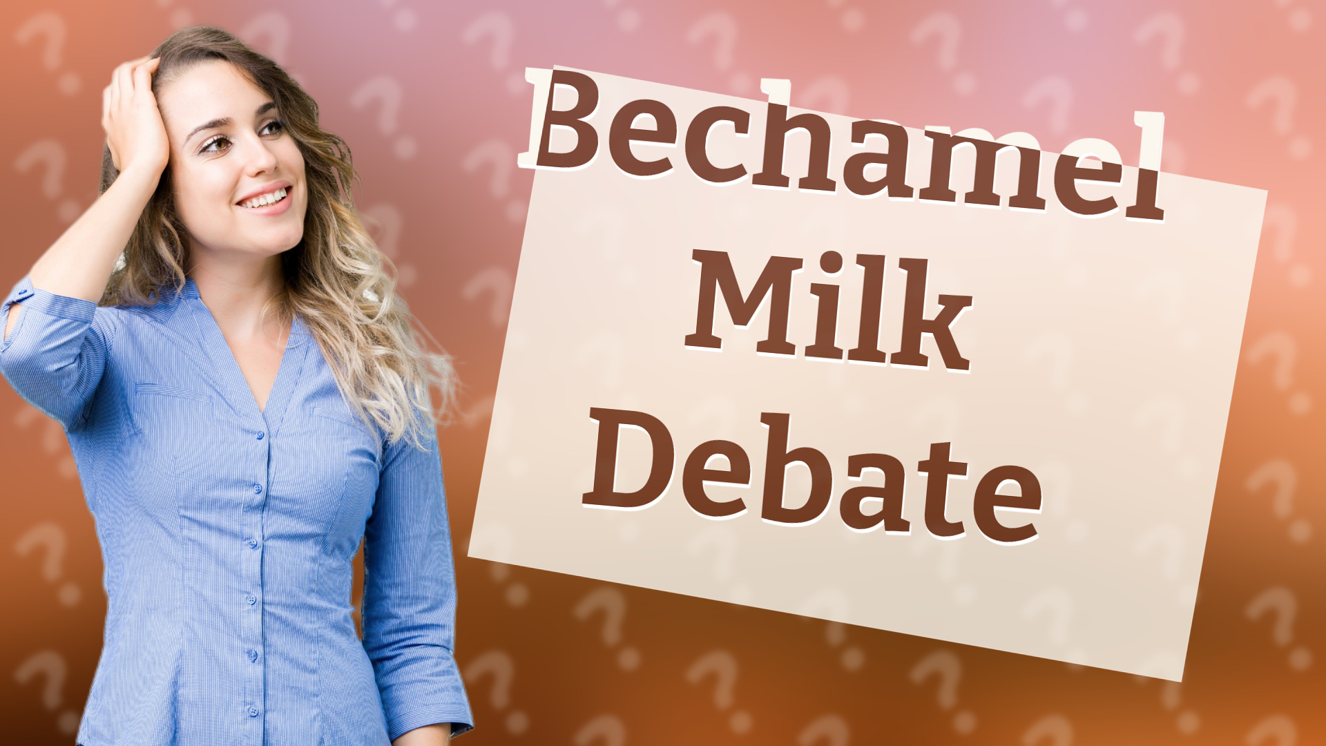 Bechamel Milk Debate