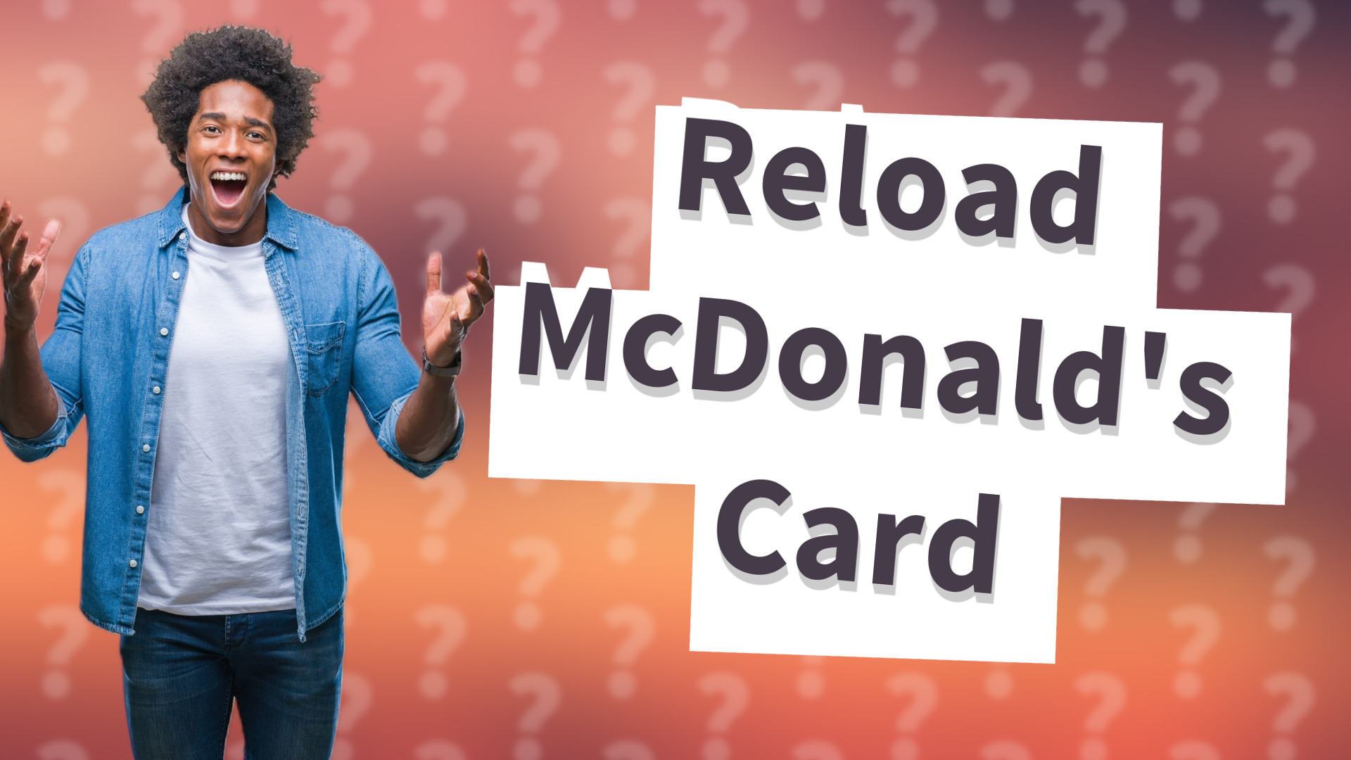 Reload McDonald's Card