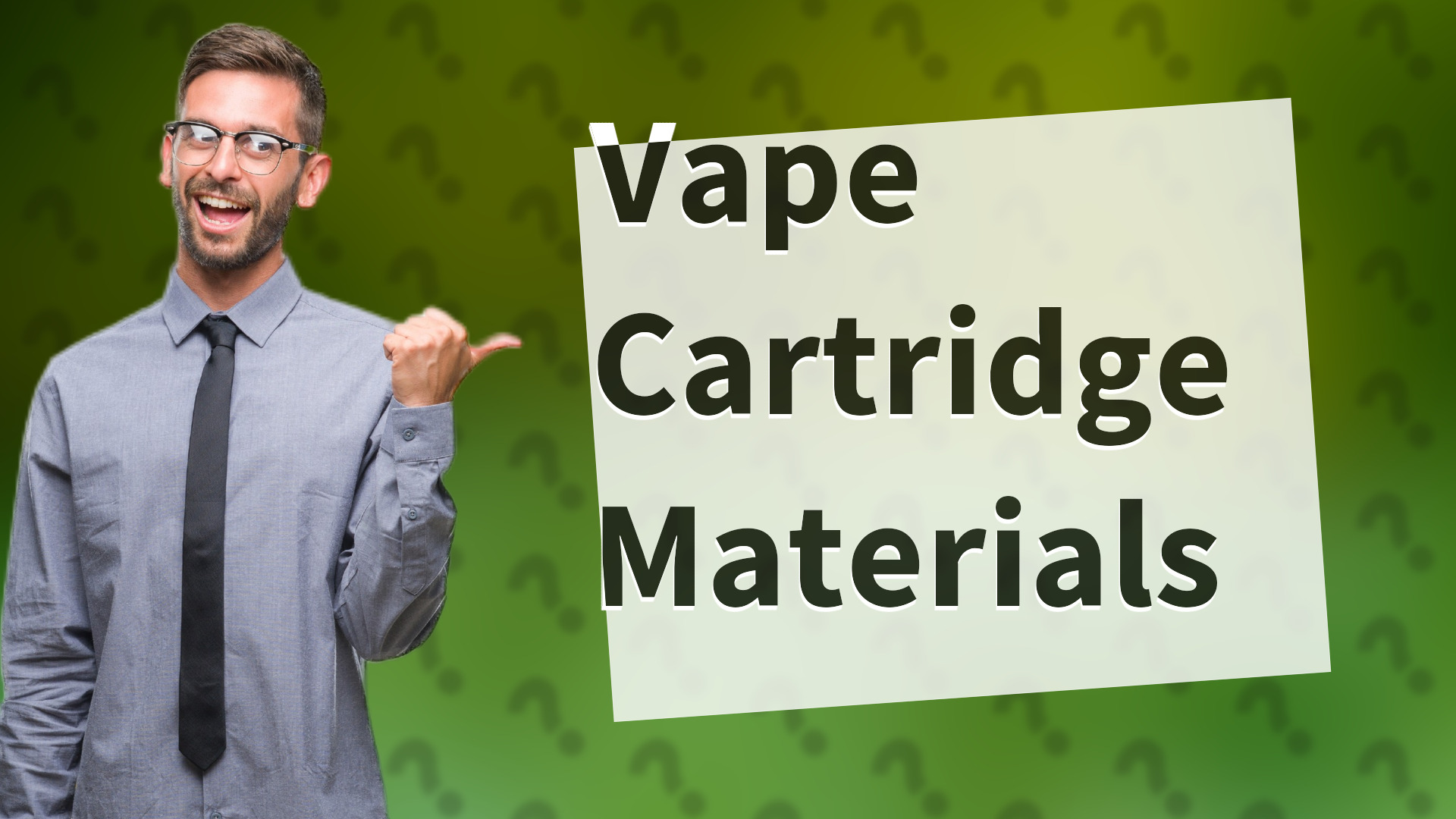 Vape Cartridge Materials