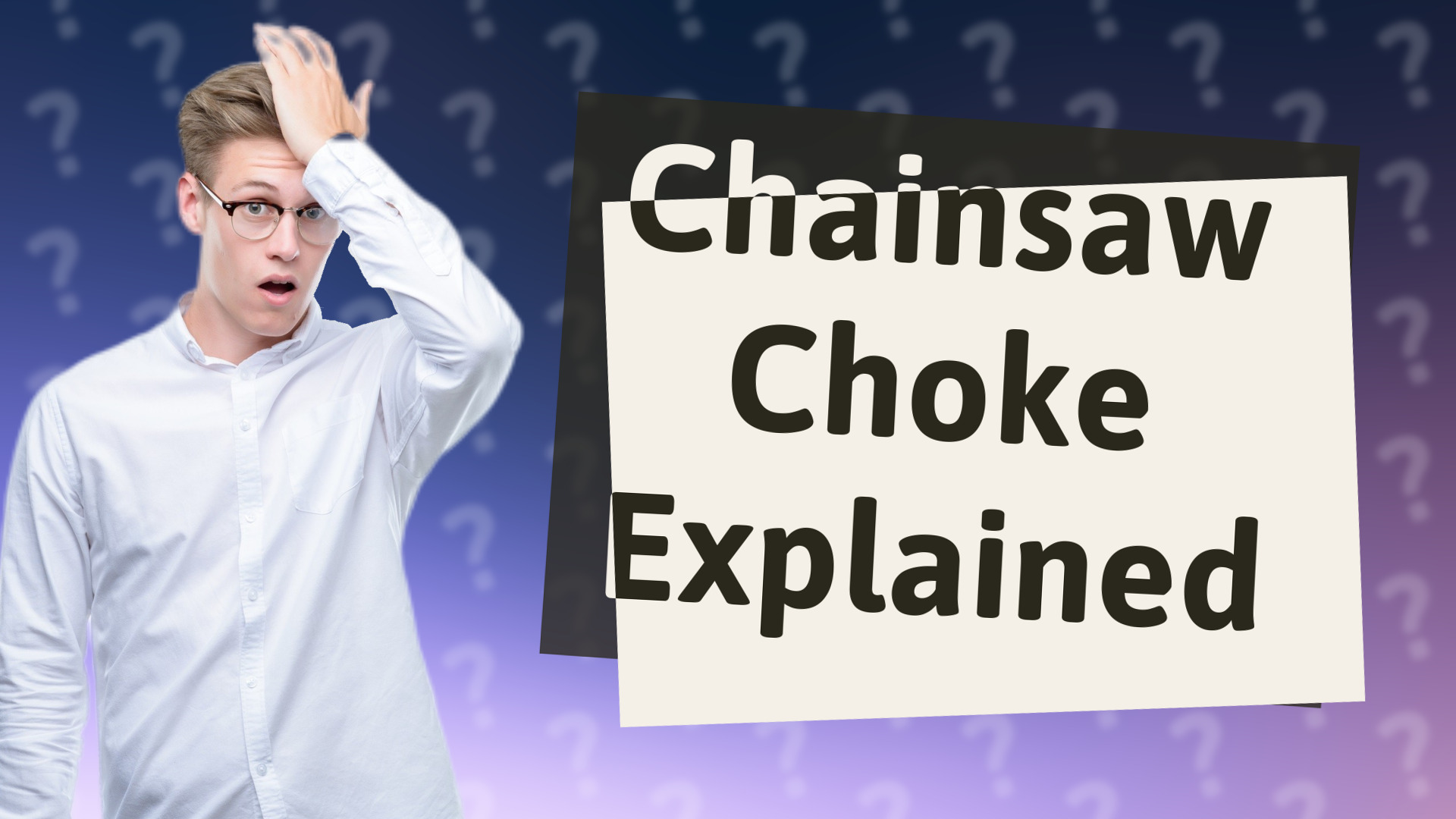 Chainsaw Choke Explained