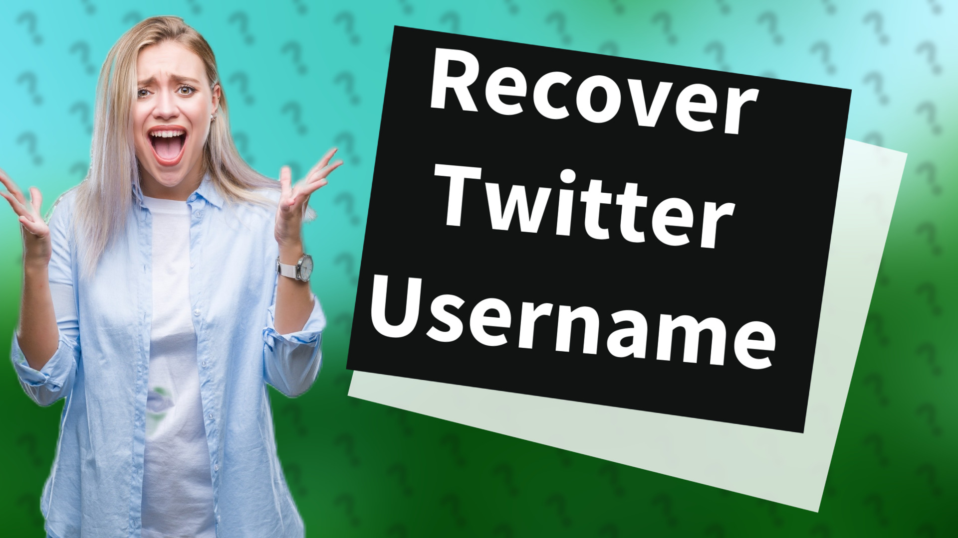 Recover Twitter Username