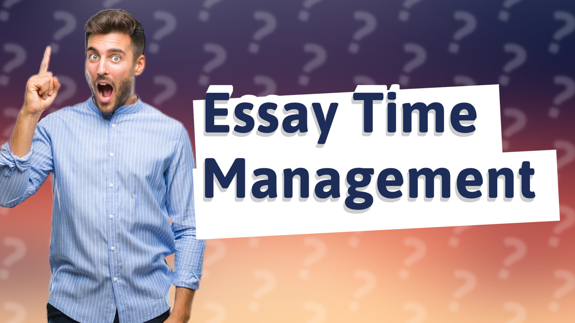 Essay Time Management