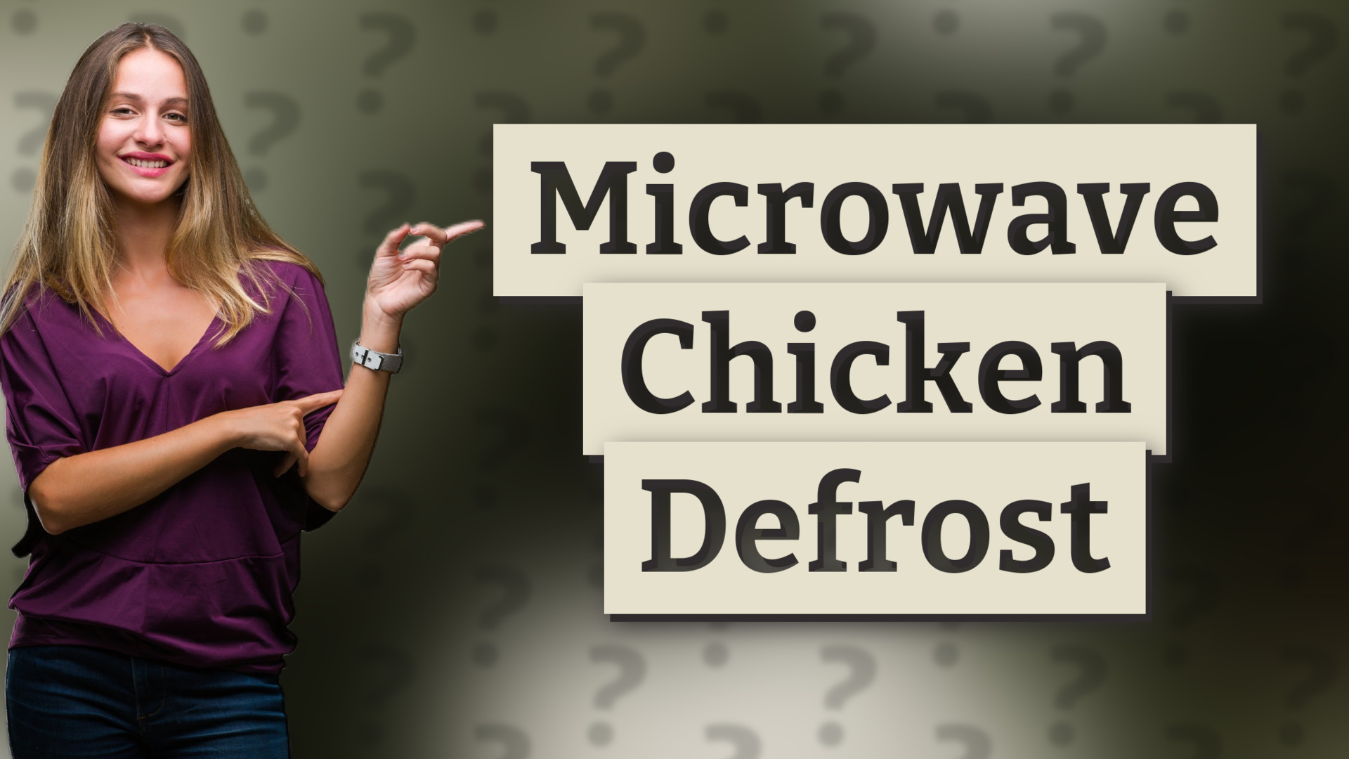 Microwave Chicken Defrost