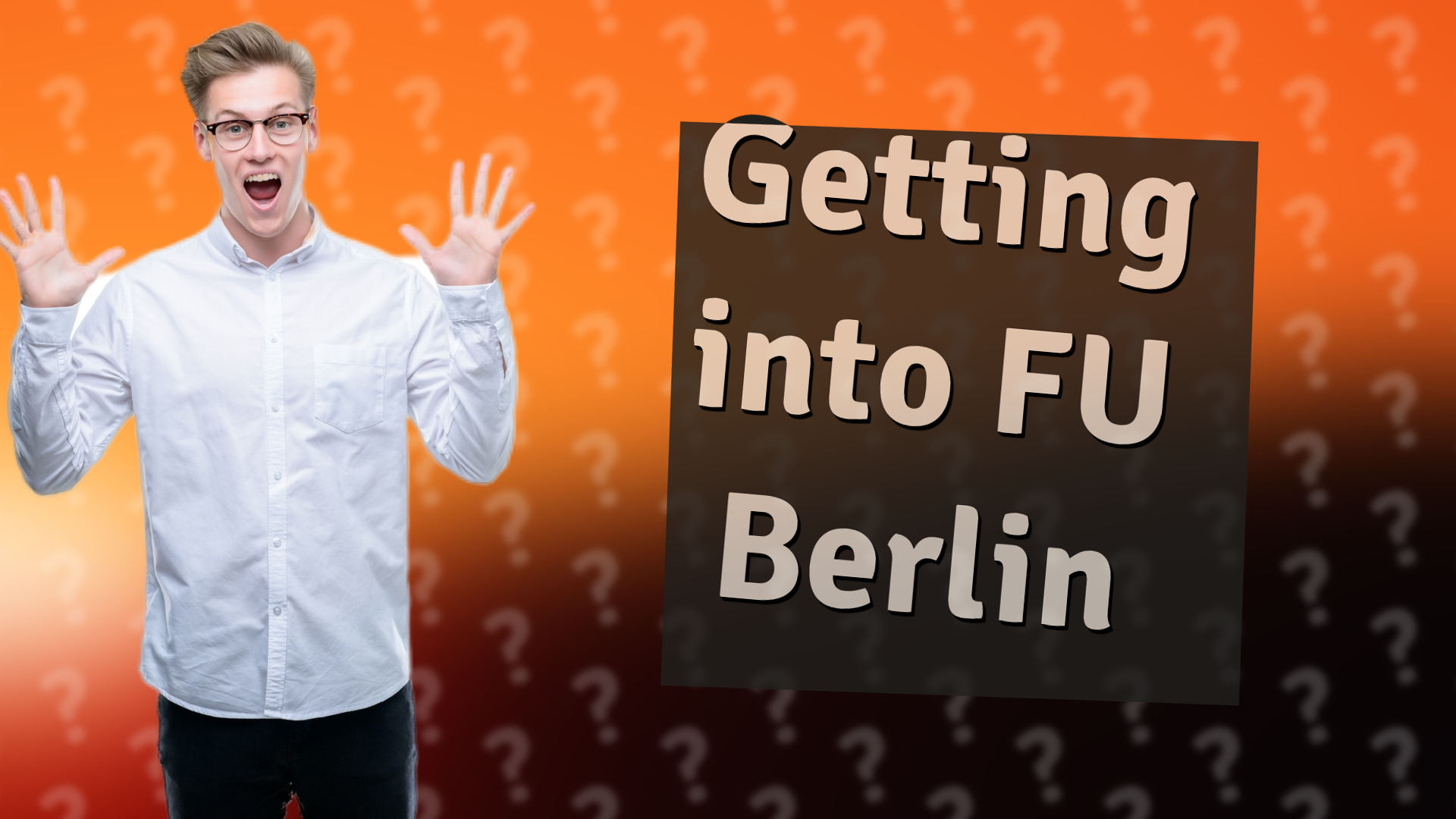 Getting into FU Berlin