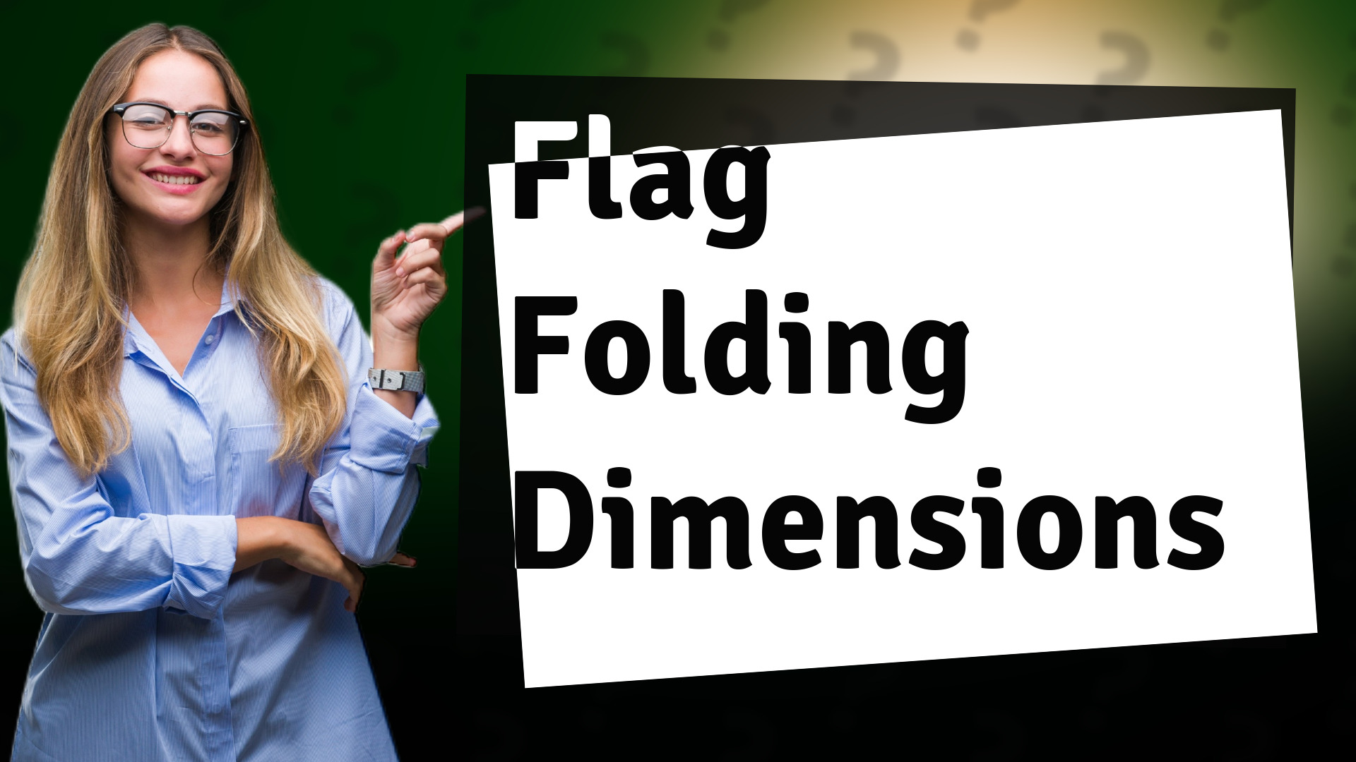 Flag Folding Dimensions